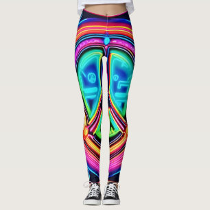 Leggings Neon Peace Mandala