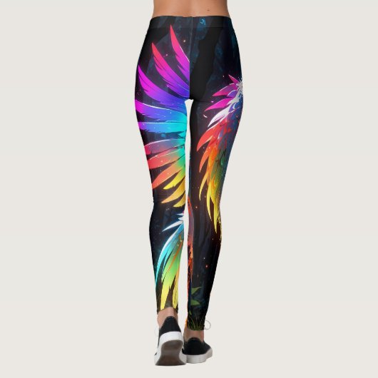 Leggings Neon Phoenix Bird (Dos)