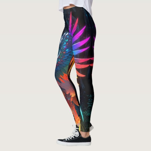 Leggings Neon Phoenix Bird (Gauche)