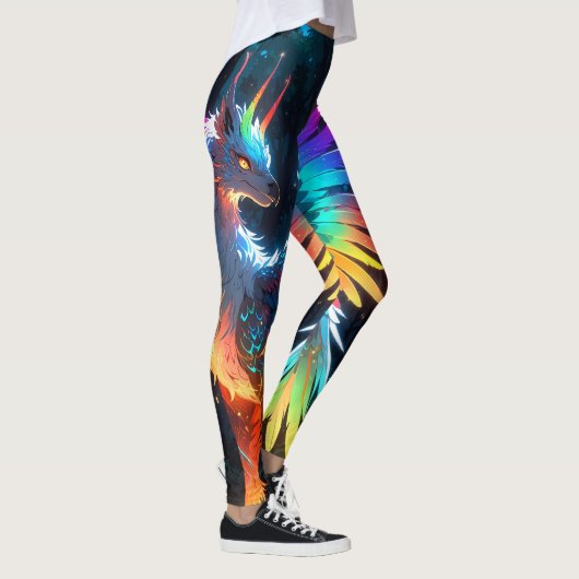 Leggings Neon Phoenix Bird (Droite)