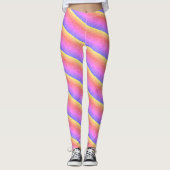 Leggings Neon Pink Yellow Purple Lights (Devant)