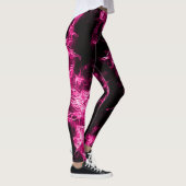 Leggings Neon Rose Rave Star (Droite)