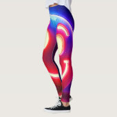 Leggings Neon Smile : Joyeux Feu (Gauche)