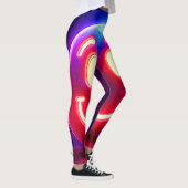 Leggings Neon Smile : Joyeux Feu (Droite)