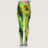 Leggings Neon Snake Animal GRL Power (Devant)