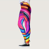Leggings Neon Spiral Light Art (Gauche)