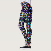 Leggings Neon Starburst Kaleidoscope (Gauche)