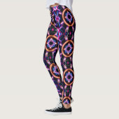 Leggings Neon Starburst Kaleidoscope (Gauche)