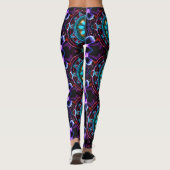 Leggings Neon Starburst Kaleidoscope (Dos)
