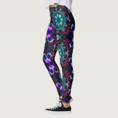 Leggings Neon Starburst Kaleidoscope (Gauche)