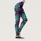 Leggings Neon Starburst Kaleidoscope (Droite)