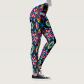 Leggings Neon Starburst Kaleidoscope (Droite)