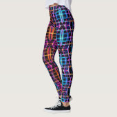 Leggings Neon Starburst Kaleidoscope (Gauche)