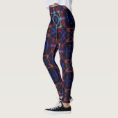 Leggings Neon Starburst Kaleidoscope (Gauche)