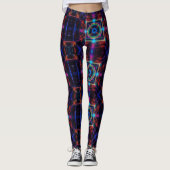Leggings Neon Starburst Kaleidoscope (Devant)