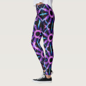 Leggings Neon Starburst Kaleidoscope (Gauche)