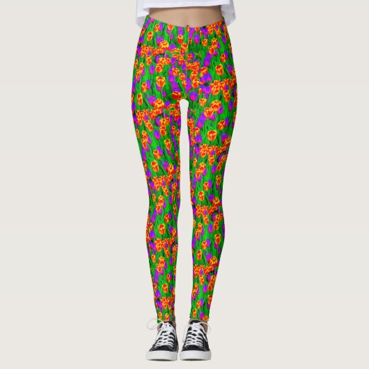 Leggings Neon Tulips (Devant)