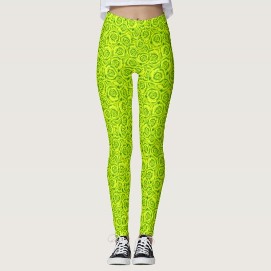Leggings néon vert (Devant)