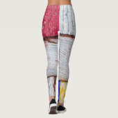 Leggings Neoplasticisme bois art drôle unique (Dos)