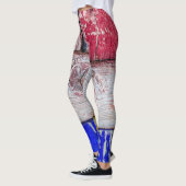 Leggings Neoplasticisme bois art drôle unique (Gauche)