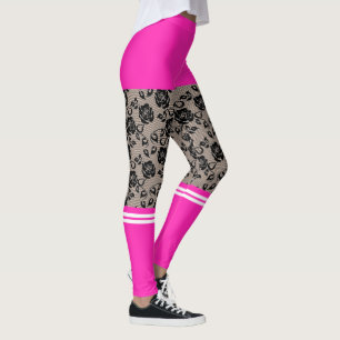 Leggings Nepalzwart Kant Roze Broekje en Sokken