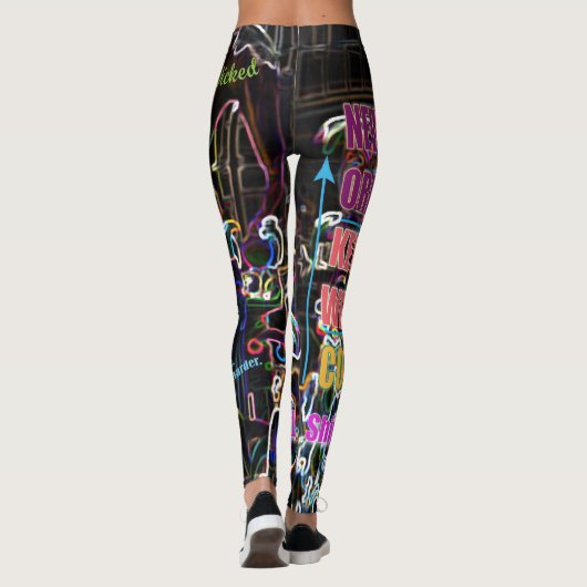 Leggings Nero Mardi Gras (Dos)