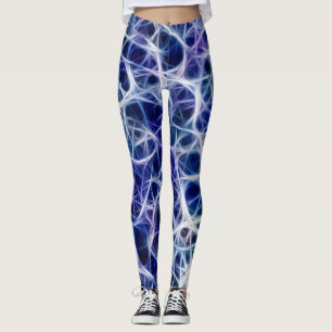 Leggings Nerve Motifs sur bleu