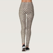 Leggings Neutral Snake Skin Exotic Luxury Pattern (Dos)