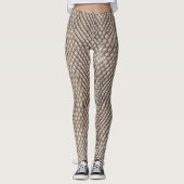 Leggings Neutral Snake Skin Exotic Luxury Pattern (Devant)