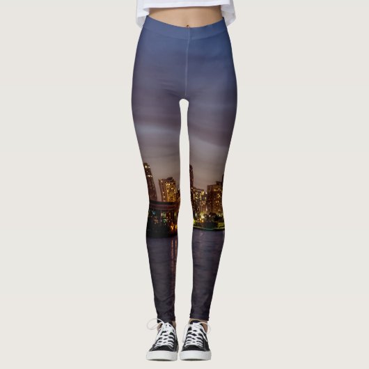 Leggings New de la nuit de Chicago (Devant)