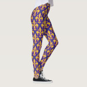 Leggings New Orleans Mardi Gras Party Fleur de Lis (Droite)