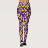 Leggings New Orleans Mardi Gras Party Fleur de Lis (Dos)