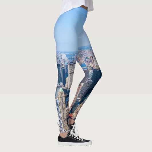 Leggings New York City Skyline Photo Building Vue de la vil (Droite)