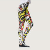 Leggings New York urbain : patchwork autocollant. (Droite)