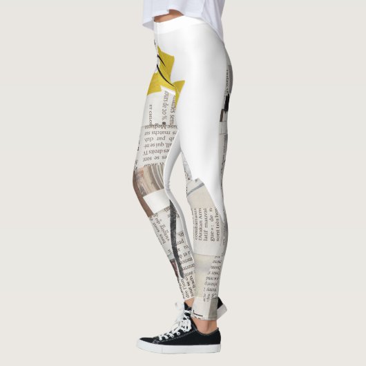 Leggings newspapar (Gauche)