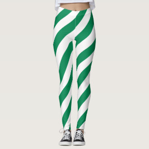 Leggings Nigeria Couleurs du drapeau national diagonales tr