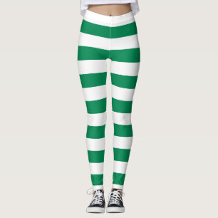 Leggings Nigeria Couleurs du drapeau national Horizontaleme