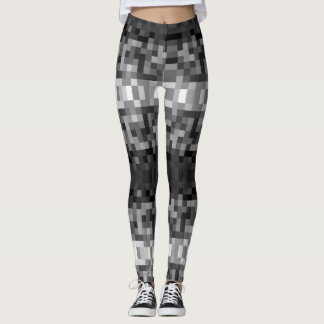 Leggings Niveaux de gris pipelé