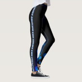 Leggings No Pain No Gain Blue and black LEGINGS (Droite)