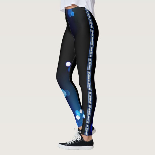 Leggings No Pain No Gain Blue and black LEGINGS (Gauche)