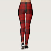 Leggings Noël à damiers motif Red Buffalo Plaid (Dos)