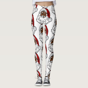 Leggings noël africain noir père Noël