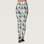 Leggings Noël Beagle neige hiver (Dos)
