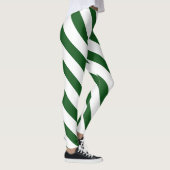 Leggings Noel blanc blanc moderne diagonale rayé (Droite)