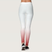 Leggings Noël blanc et rouge Whimsical (Dos)