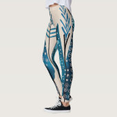 Leggings Noël bleu (Gauche)