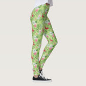 Leggings Noël Cerf & Foliage Motif sans couture (Droite)