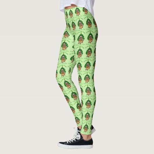 Leggings Noël Cute Norwich Terrier (Gauche)