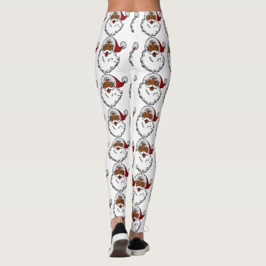 Leggings noël d'afrique noire santa claus (Dos)