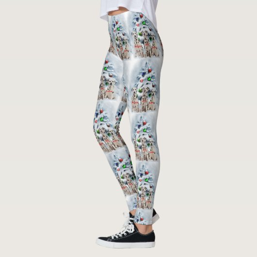 Leggings Noël dalmate (Gauche)